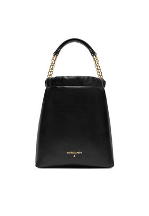 Patrizia Pepe Torebka 2B0136/L113 Czarny. Kolor: czarny. Materiał: skórzane