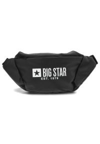 Big Star Accessories - Czarna Saszetka Big Star Uniwersalna Nerka Materiałowa. Kolor: czarny. Materiał: materiał. Wzór: nadruk #1