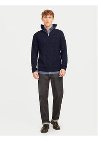 Jack & Jones Sweter Blunorth 12261780 Granatowy Regular Fit. Kolor: niebieski. Materiał: bawełna, syntetyk #2