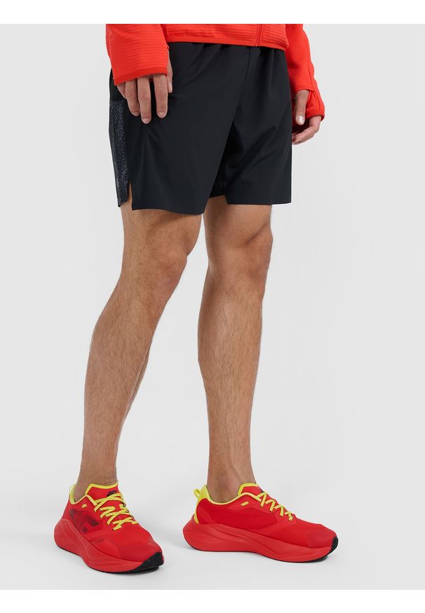 4f - 4F Niskie buty do biegania Flow Run 1.0 męskie - czerwone 49. Okazja: na co dzień, do domu. Wysokość cholewki: przed kostkę. Kolor: czerwony. Materiał: guma, poliester, materiał. Szerokość cholewki: normalna. Sport: bieganie