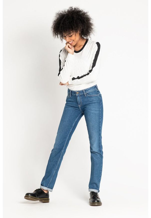 Lee - LEE MARION STRAIGHT DAMSKIE SPODNIE JEANSOWE HACKETT L301DJJF 112105770