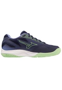 Buty do siatkówki Mizuno Cyclone Speed 4 Jr V1GD231011 niebieskie niebieskie. Zapięcie: sznurówki. Kolor: niebieski. Materiał: syntetyk, guma. Sport: siatkówka