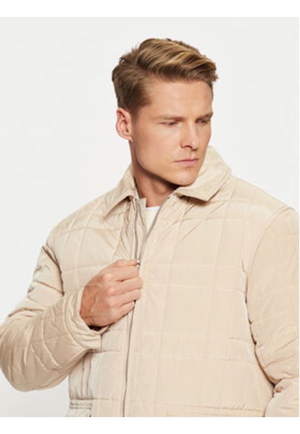 Hunter Kurtka przejściowa Walter HARM0004242 Beżowy Regular Fit. Kolor: beżowy. Materiał: syntetyk