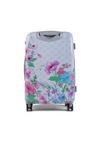 ELLE Walizka średnia Flower Print EL38HA.60.01 Szary. Kolor: szary. Wzór: nadruk #2
