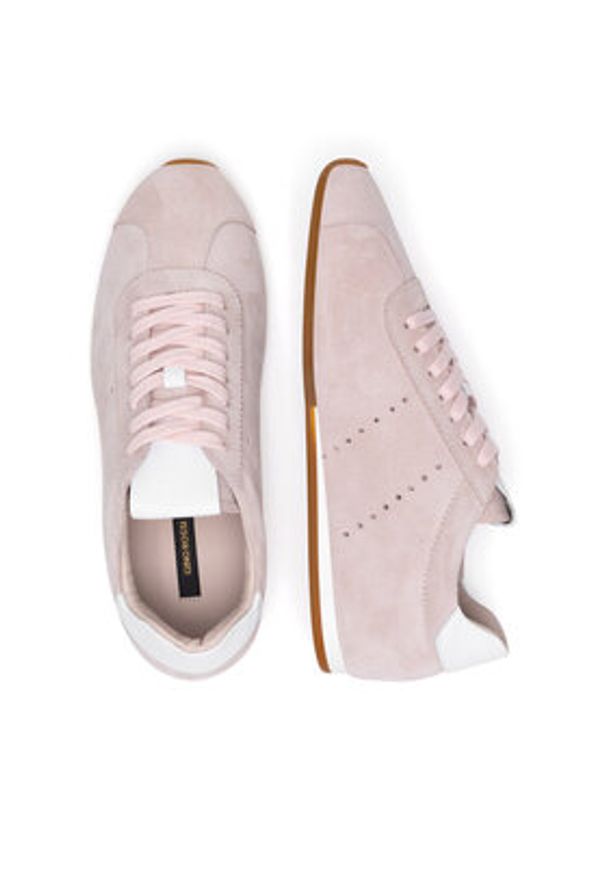 Gino Rossi Sneakersy AYA-110125 Różowy. Kolor: różowy. Materiał: zamsz, skóra
