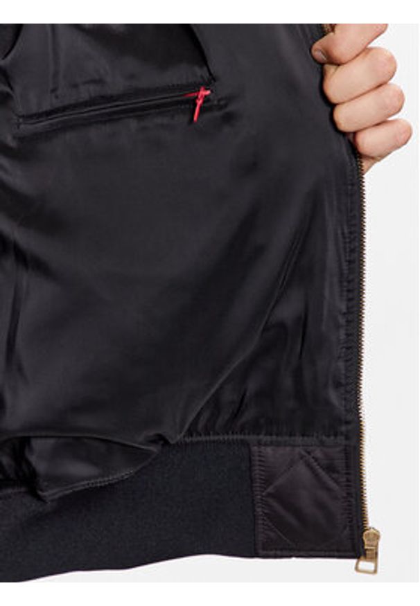 Hugo Kurtka bomber Bonod2341 50496402 Czarny Regular Fit. Kolor: czarny. Materiał: syntetyk