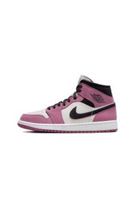Buty do chodzenia męskie Nike Air Jordan 1 Retro Mid. Kolor: różowy. Materiał: skóra. Sport: turystyka piesza #1