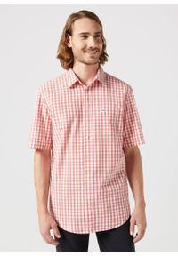 Wrangler - MESKA KOSZULA WRANGLER SS 1 PKT SHIRT RED 112350569 #1