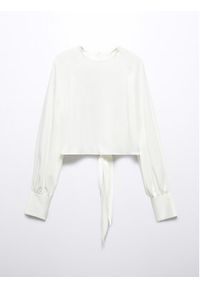 mango - Mango Bluzka Moussy 57003826 Biały Cropp Fit. Kolor: biały. Materiał: wiskoza #2