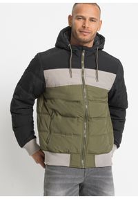 bonprix - Kurtka zimowa pikowana z kapturem. Typ kołnierza: kaptur. Kolor: czarny. Sezon: zima #1