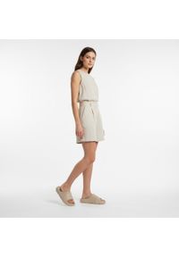 Big-Star - Beżowe Klapki Big Star Wodoodporne Buty Damskie. Okazja: na co dzień, do domu, na plażę. Kolor: beżowy. Wzór: geometria. Sezon: wiosna, lato. Styl: casual, elegancki, wakacyjny #8