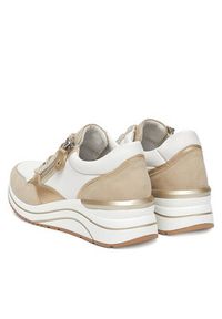 Remonte Sneakersy D0T01-80 Beżowy. Kolor: beżowy. Materiał: skóra #5