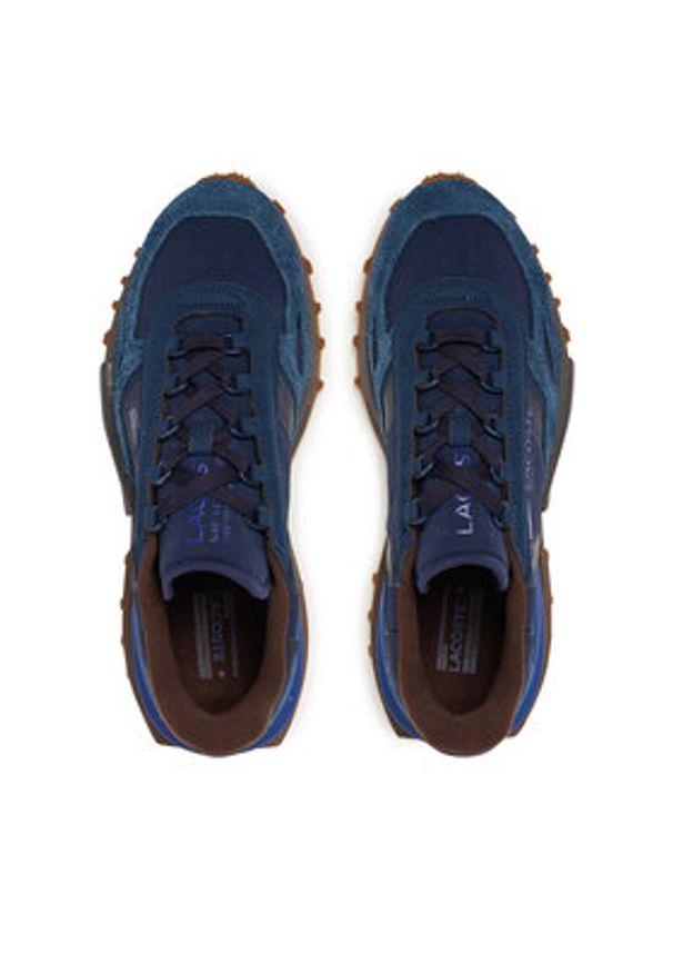 Lacoste Sneakersy Elite Active 7-50SMA0081 Granatowy. Kolor: niebieski. Materiał: skóra, zamsz