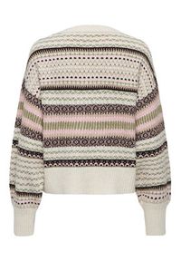 only - ONLY Sweter Arianne 15285832 Beżowy Regular Fit. Kolor: beżowy. Materiał: syntetyk #7