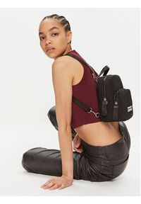 Versace Jeans Couture Plecak 75VA4BS3 Czarny. Kolor: czarny. Materiał: materiał