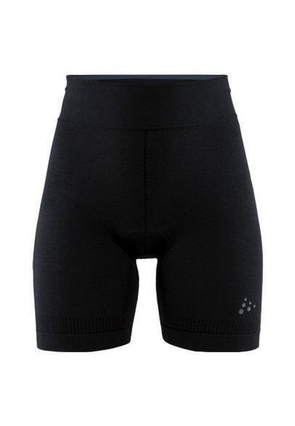 Damskie spodenki kompresyjne Craft fuseknit bike. Kolor: czarny. Sport: kolarstwo, turystyka piesza
