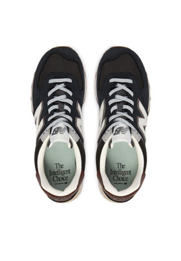 New Balance Sneakersy U5748SB Czarny. Kolor: czarny. Materiał: skóra, zamsz