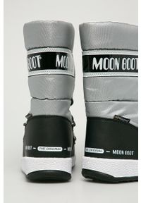 Moon Boot - Śniegowce JR G.Quilted. Nosek buta: okrągły. Zapięcie: sznurówki. Kolor: srebrny #3