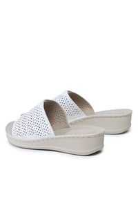 Clara Barson Klapki WSS20520-03 Biały. Kolor: biały. Materiał: skóra