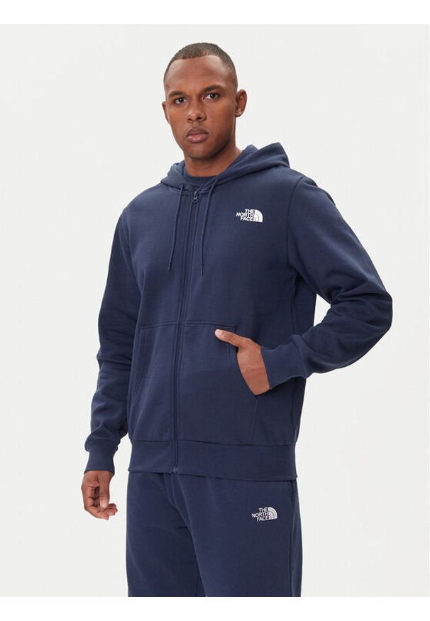 The North Face Bluza Simple Dome NF0A89FD Granatowy Regular Fit. Kolor: niebieski. Materiał: bawełna, syntetyk