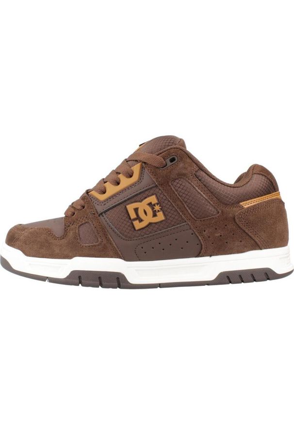 DC Shoes - Buty DC STAG Brązowy. Kolor: brązowy. Materiał: tkanina, skóra