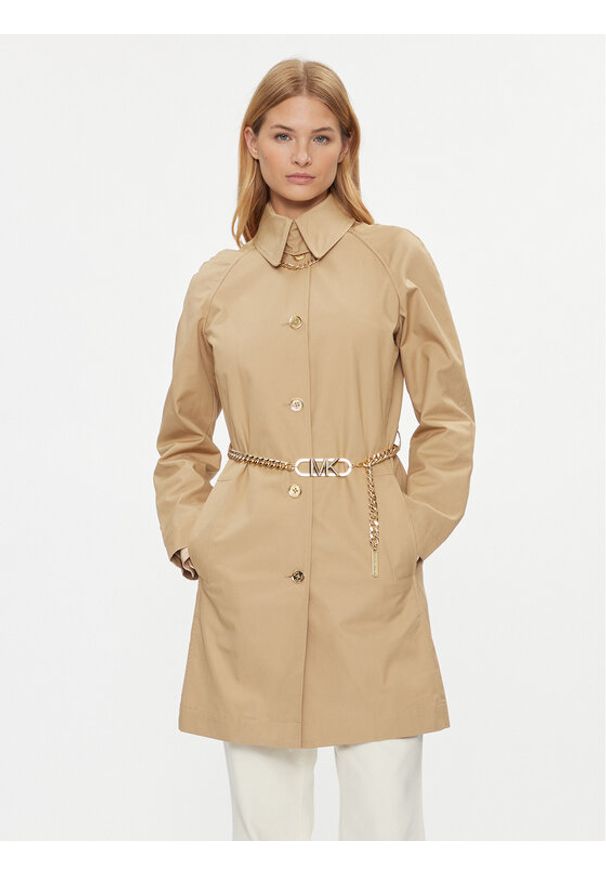 MICHAEL Michael Kors Trencz MS320ARDTY Beżowy Regular Fit. Kolor: beżowy. Materiał: bawełna