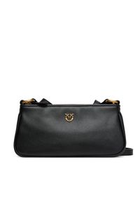 Pinko - PINKO Torebka Half Moon Baguette Mini AI 25-26 PLTT 105069 A0QO Czarny. Kolor: czarny. Materiał: skórzane