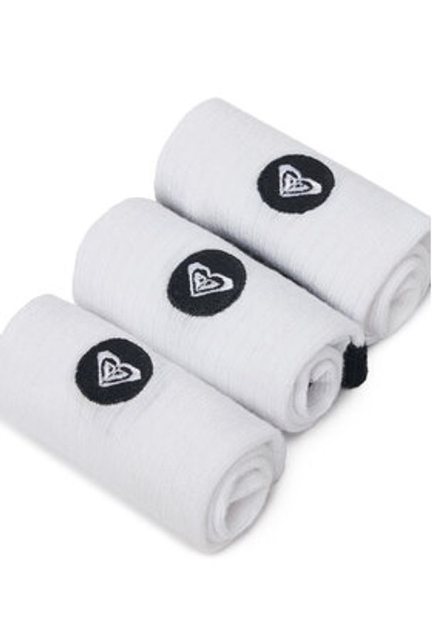 Roxy Skarpety krótkie AS_ROXY_02Z_SS25 (3-PACK) Biały. Kolor: biały. Materiał: bawełna, materiał