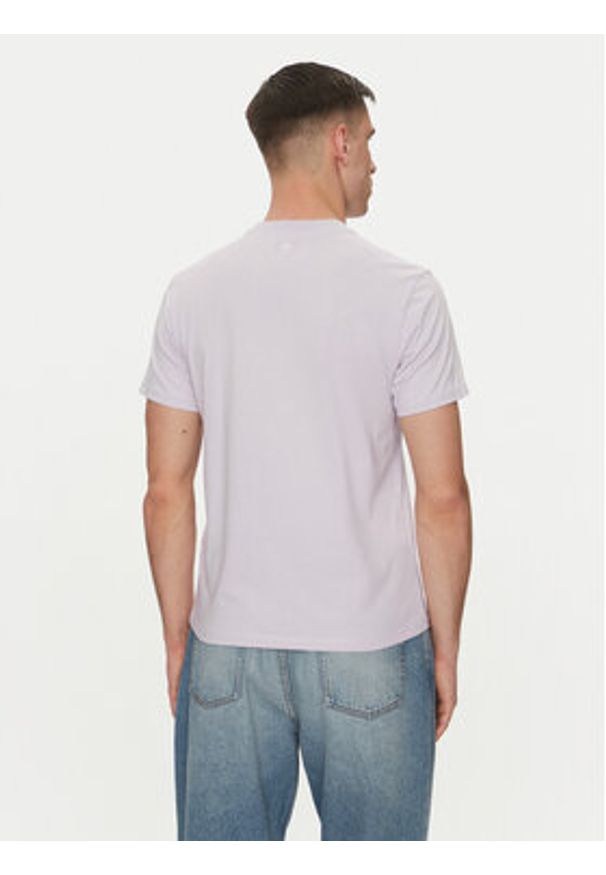 AMI PARIS - AMI Paris T-Shirt HTS060.724 Fioletowy Regular Fit. Kolor: fioletowy. Materiał: bawełna