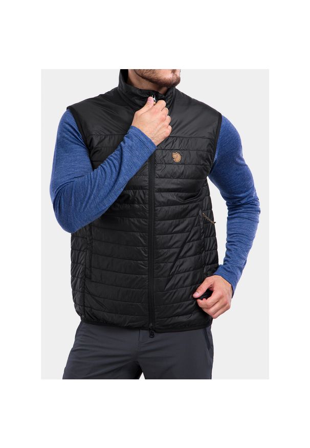 Fjällräven - Kamizelka ocieplana męska Fjallraven Abisko Padded Vest. Kolor: czarny. Sport: turystyka piesza