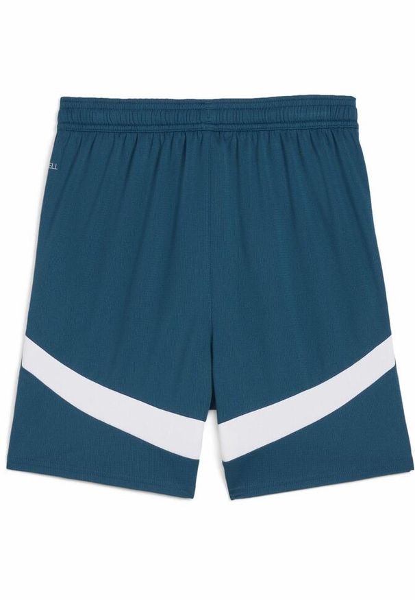 Puma - Spodenki meczowe dla dzieci OM 2024/25. Kolor: niebieski. Styl: młodzieżowy