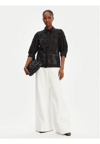 Munthe Koszula Pust 252101725225 Czarny Regular Fit. Kolor: czarny. Materiał: lyocell #4