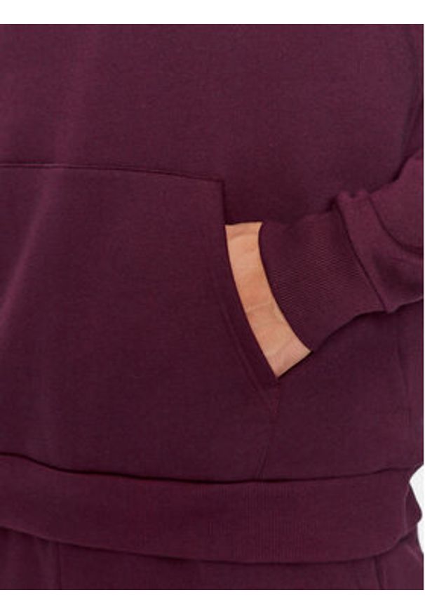 Under Armour Bluza Ua Rival Fleece Logo Hd 1379758 Bordowy Loose Fit. Kolor: czerwony. Materiał: bawełna