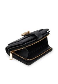 MICHAEL Michael Kors Mały Portfel Damski 32S5GETD1L Czarny. Kolor: czarny. Materiał: skóra
