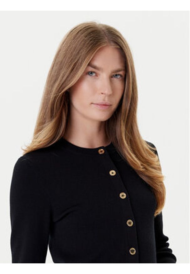 MICHAEL Michael Kors Kardigan MT5617W4VR Czarny Slim Fit. Kolor: czarny. Materiał: wełna