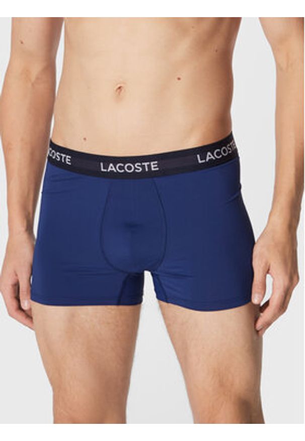 Lacoste Komplet 3 par bokserek 5H9623 Kolorowy. Materiał: syntetyk. Wzór: kolorowy