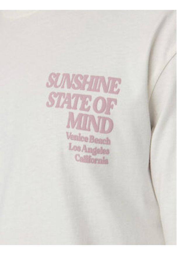 Only & Sons T-Shirt Kenny 22028736 Biały Relaxed Fit. Kolor: biały. Materiał: bawełna