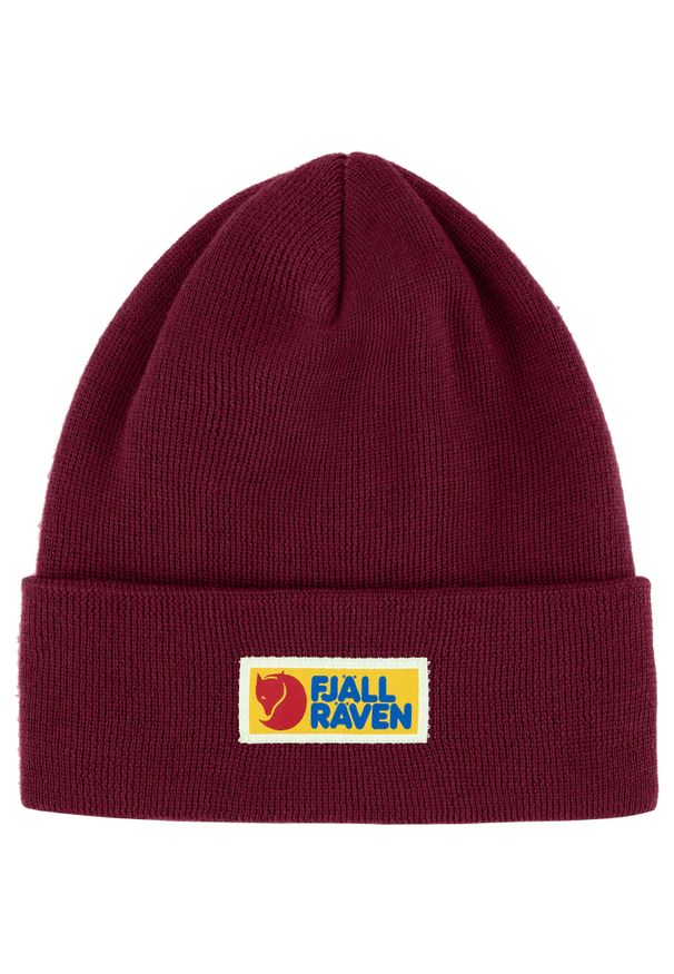 Fjällräven - Czapka zimowa Fjallraven Vardag Classic Beanie - bordeaux red. Kolor: czerwony. Sezon: zima