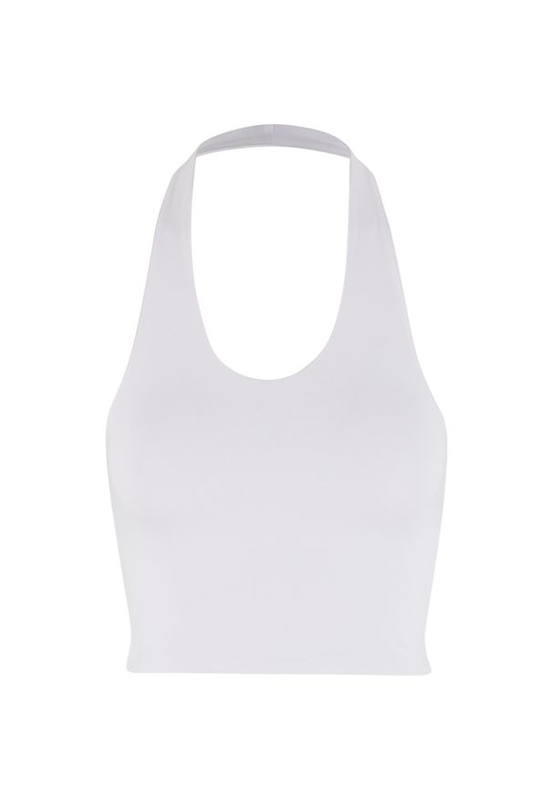 Top z jersey damski Urban Classics Basic. Kolor: biały. Materiał: jersey. Sezon: lato