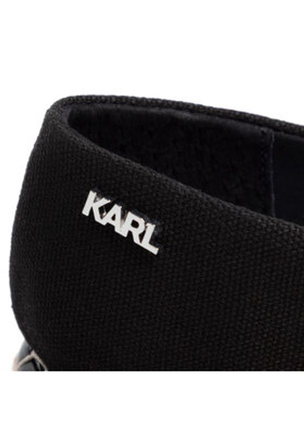 Karl Lagerfeld - KARL LAGERFELD Espadryle KL80108 Czarny. Kolor: czarny. Materiał: materiał