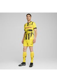 Puma - Męskie szorty Borussia Dortmund 24/25 PUMA Faster Yellow Black. Kolor: żółty, wielokolorowy, czarny. Sport: piłka nożna