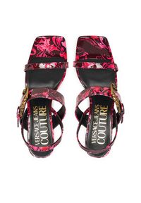 Versace Jeans Couture Sandały 79VA3S71 Różowy. Kolor: różowy. Materiał: skóra #5