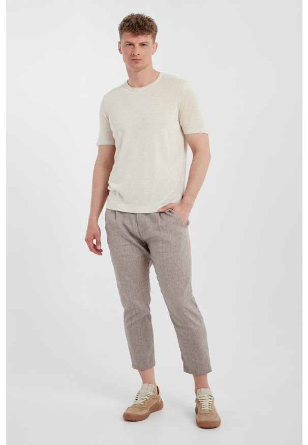 Sweter męski z krótkim rękawem Marosoro JOOP!. Długość rękawa: krótki rękaw. Długość: krótkie