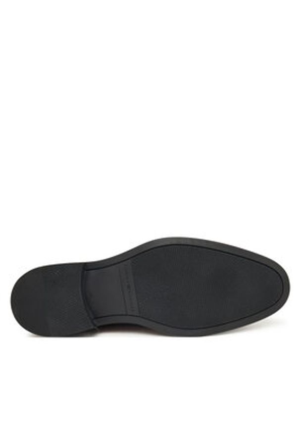 TOMMY HILFIGER - Tommy Hilfiger Półbuty Corporate Hilfiger FM0FM05581 Brązowy. Kolor: brązowy. Materiał: skóra
