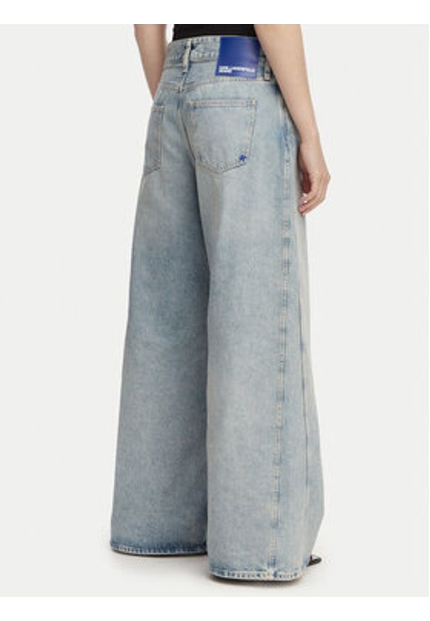 Karl Lagerfeld Jeans Jeansy B2W10087 Niebieski jasny Wide Leg. Kolor: niebieski