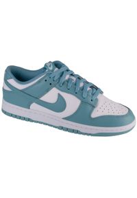 Nike - Buty sportowe Sneakersy męskie, Dunk Low Retro. Kolor: biały. Materiał: guma, skóra, syntetyk, materiał, tkanina. Sport: turystyka piesza