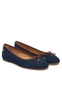 Lauren Ralph Lauren - LAUREN RALPH LAUREN Baleriny Jayna 802P04386001 Granatowy. Kolor: niebieski. Materiał: materiał #5
