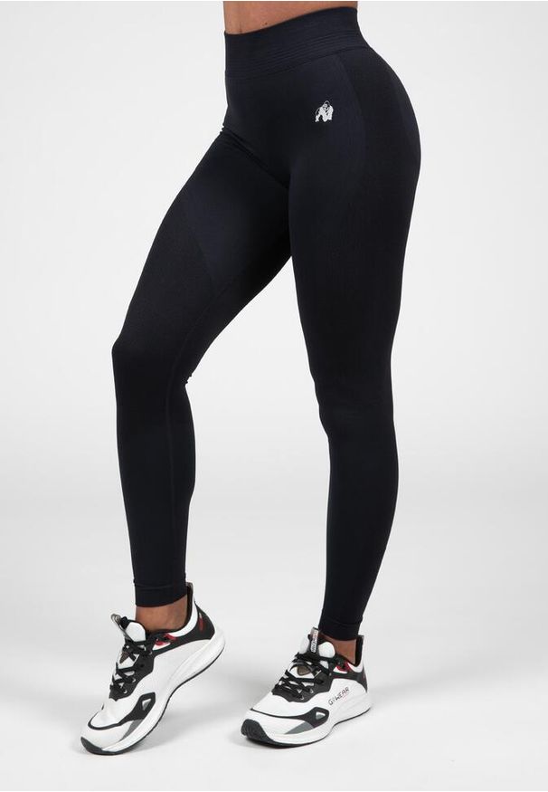 GORILLA WEAR - Whitney Bezszwowe Leginsy - Czarny. Kolor: czarny. Sport: fitness