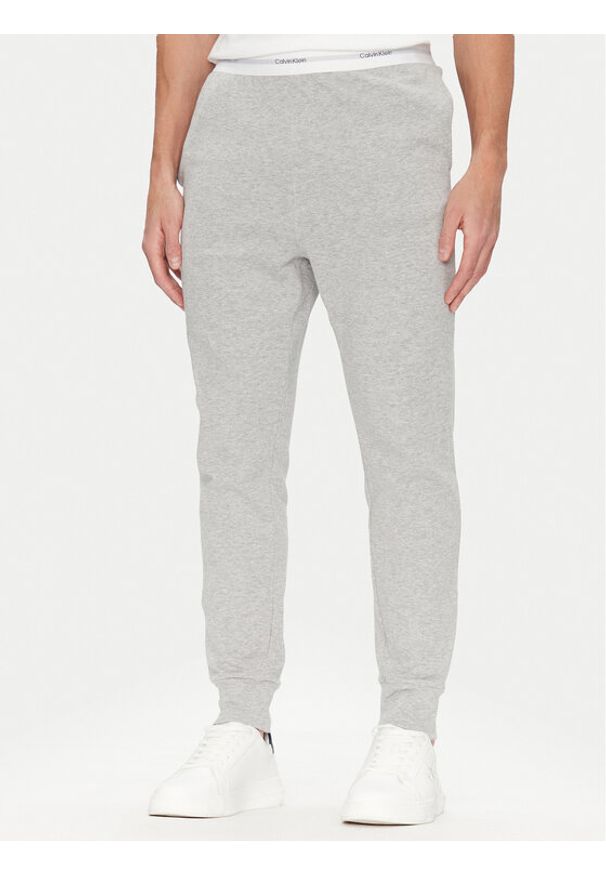 Calvin Klein Underwear Spodnie piżamowe 000NM2706E Szary Regular Fit. Kolor: szary. Materiał: bawełna