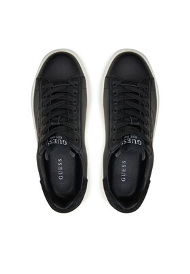 Guess Sneakersy Elbina FLPVIB SUE12 Czarny. Kolor: czarny. Materiał: skóra